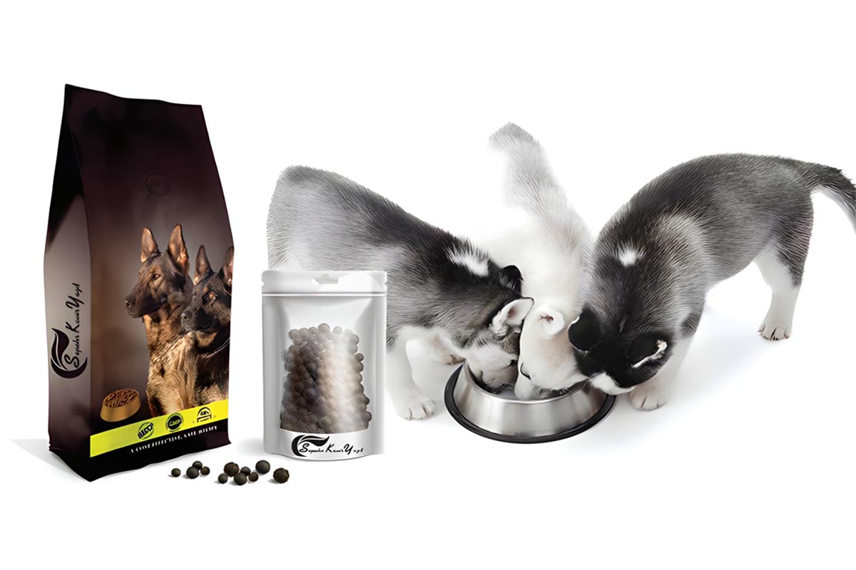 کیسه های بسته بندی خوراک حیوانات خانگی مانند گربه