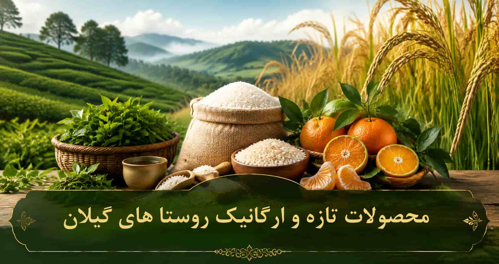 محصولات تازه و ارگانیک روستا های گیلان 