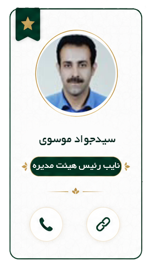 سیدجواد موسوی نایب رئیس هیئت مدیره