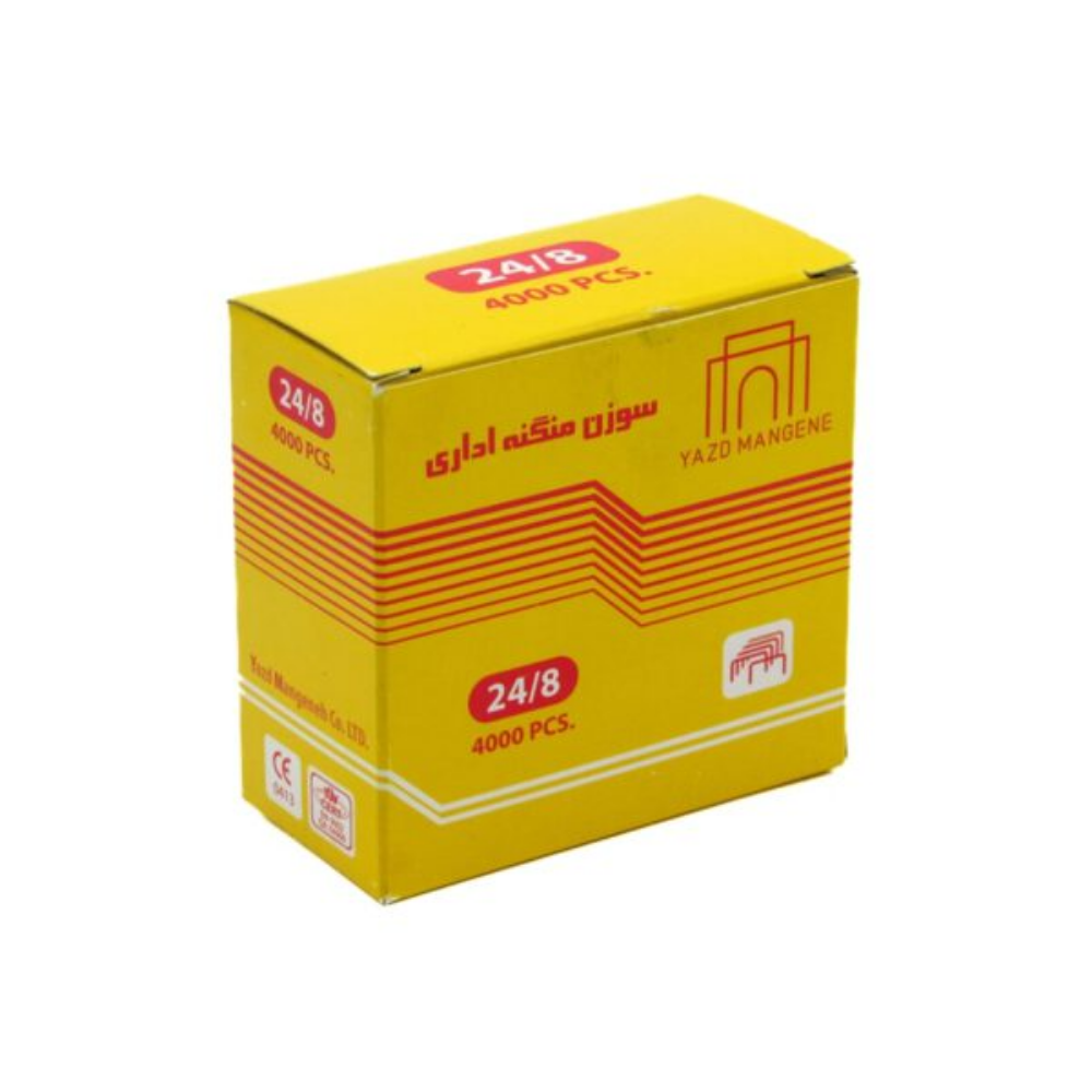 سوزن منگنه سایز 24/8 بسته 4000 عددی مسوار یزد منگنه